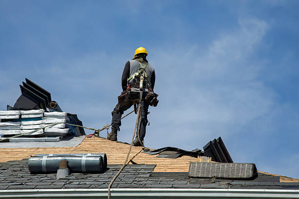 Professional Roofing technician working in Feura Bush, NY